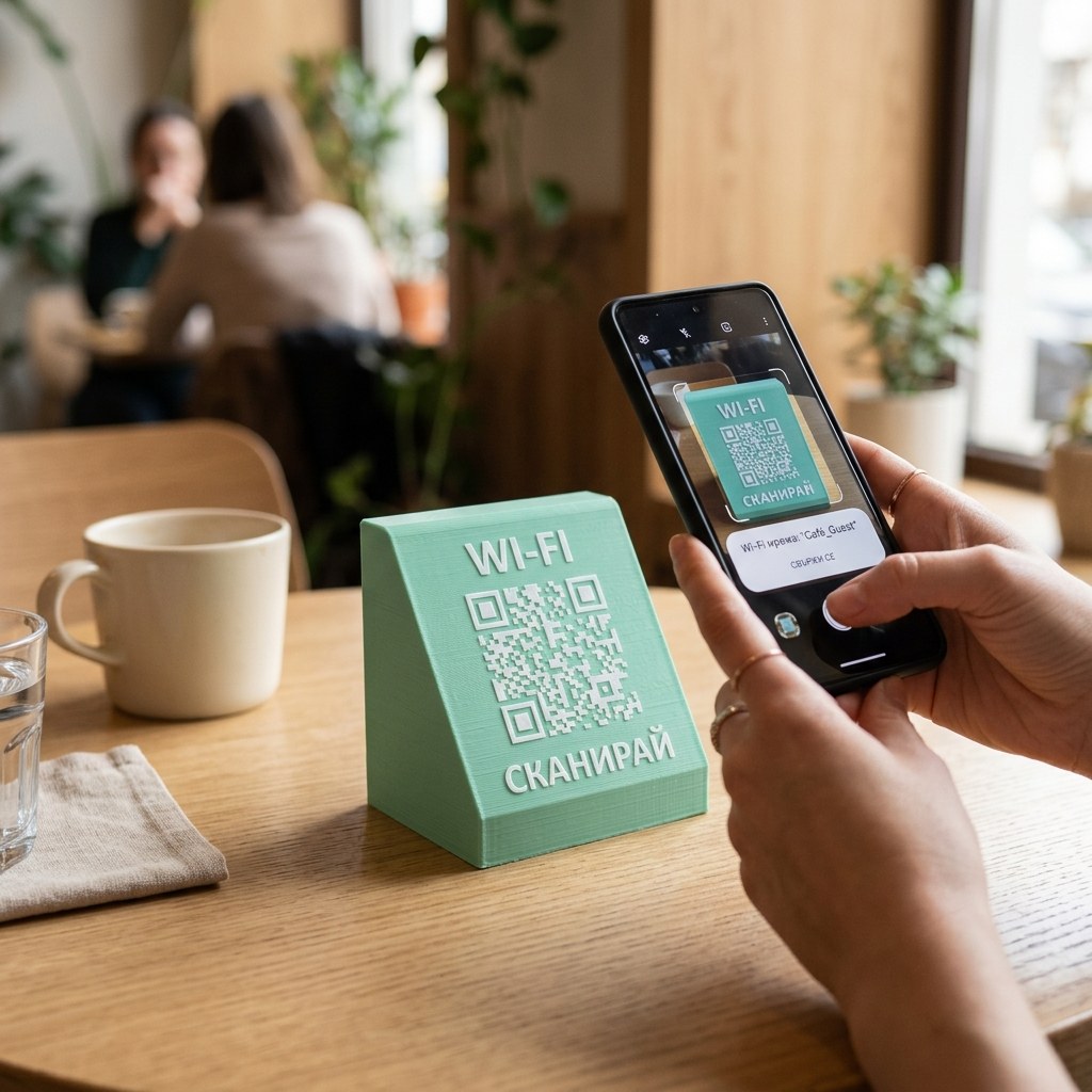 QR табелка за Wi-Fi